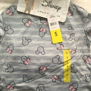 NWT Disney Gray and Pink 2-Piece Pajama Set